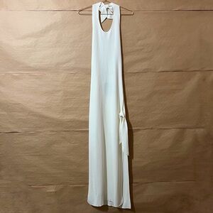 Simon Miller | Junjo Dress Knit Halter Neck Side Slit Tie Midi Dress Size XS